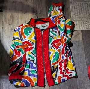 Vibrant Multicolor Bomber Jacket